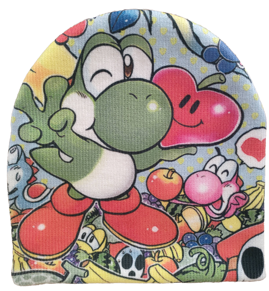 'Dinos 💗 Fruit' Cuffless Beanie